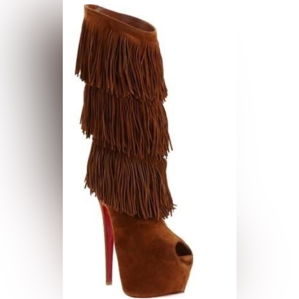Christian Louboutin Tina Highness Suede 20th Anniversary Boots